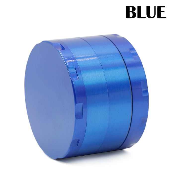 63MM Zinc Alloy Four-Layer Chamfered Grinder-Blue