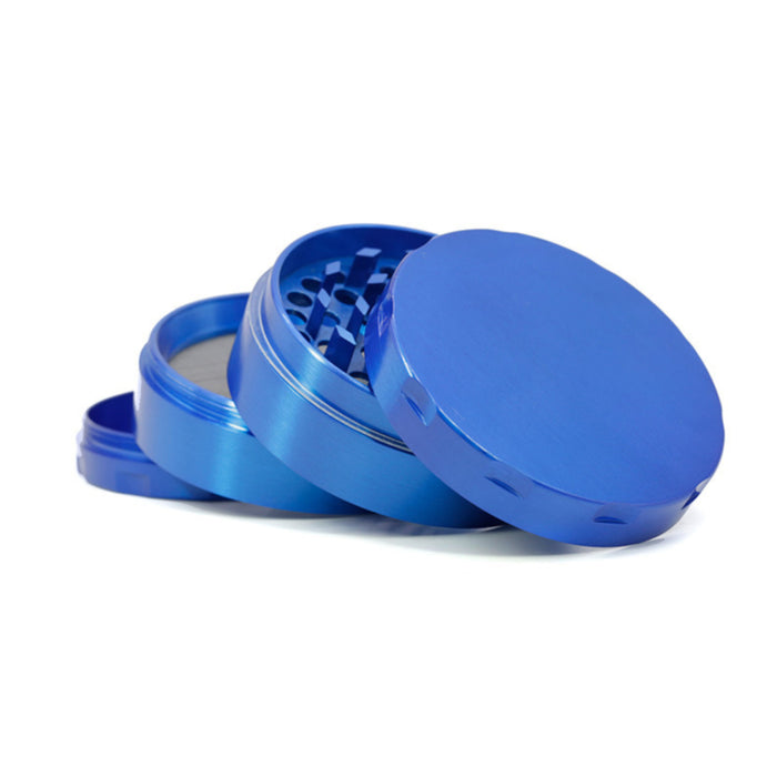 63MM Zinc Alloy Four-Layer Chamfered Grinder-Blue