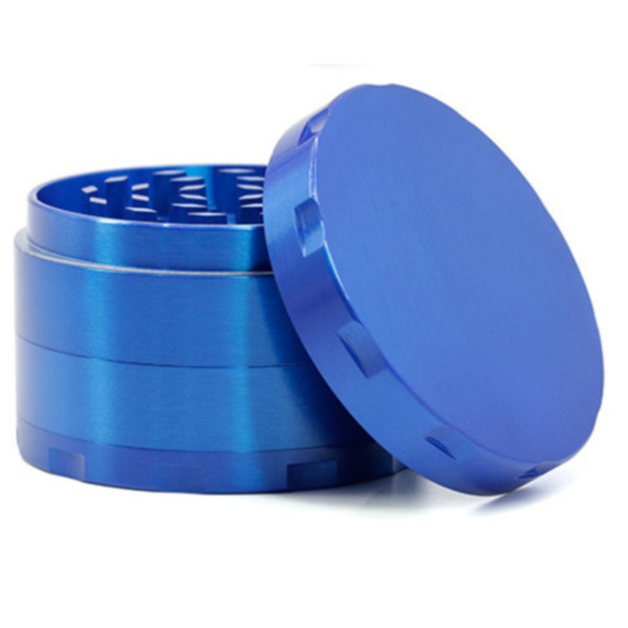 63MM Zinc Alloy Four-Layer Chamfered Grinder-Blue
