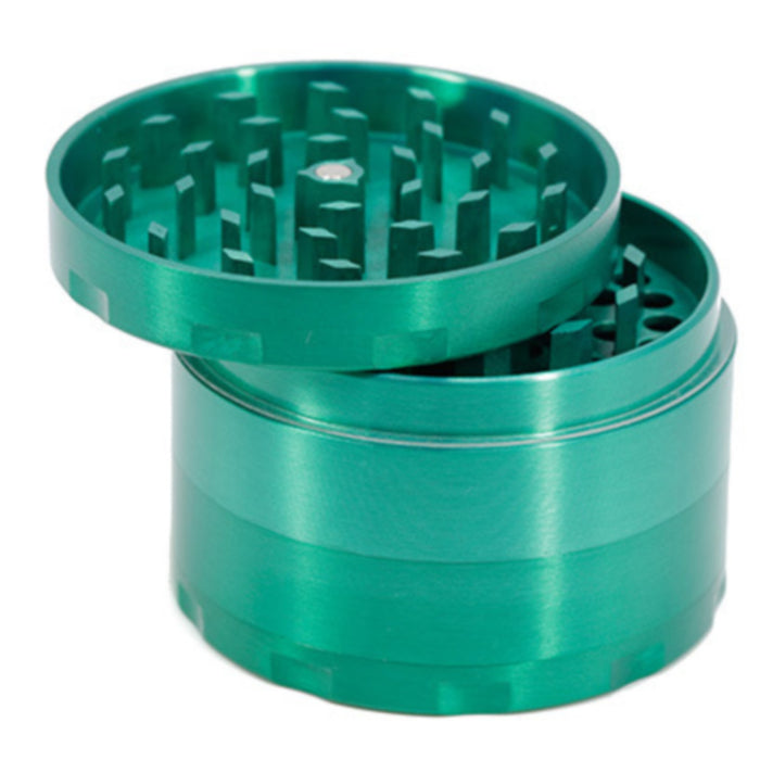 63MM Zinc Alloy Four-Layer Chamfered Grinder-Green