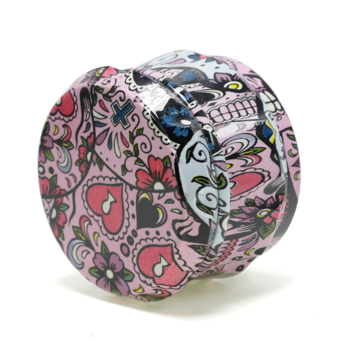 63MM Zinc Alloy Four-Layer Customizable Pattern Drum Chamfering Smoke Grinder