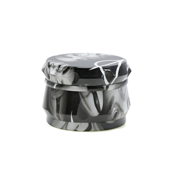 63MM Zinc Alloy Four-Layer Customizable Pattern Drum Chamfering Smoke Grinder