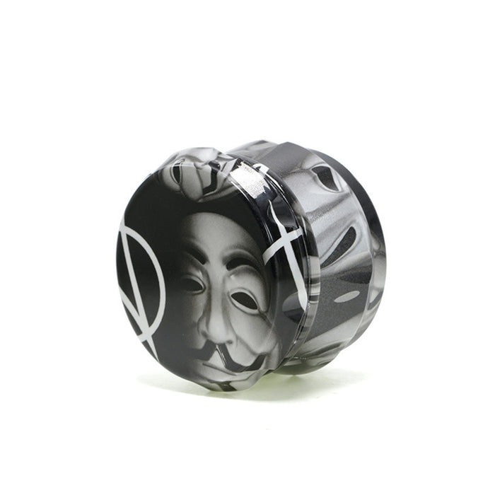 63MM Zinc Alloy Four-Layer Customizable Pattern Drum Chamfering Smoke Grinder