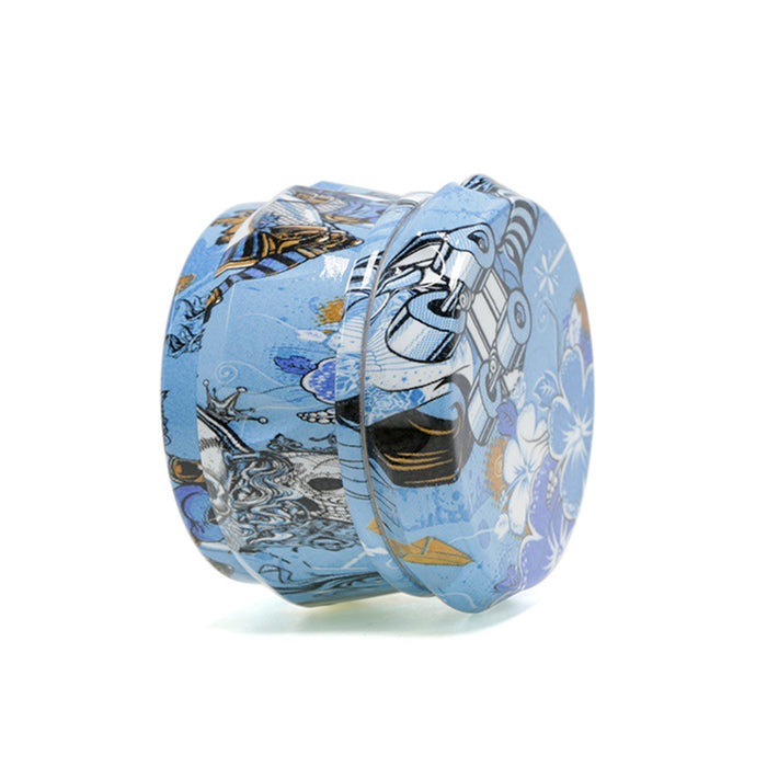 63MM Zinc Alloy Four-Layer Customizable Pattern Drum Chamfering Smoke Grinder