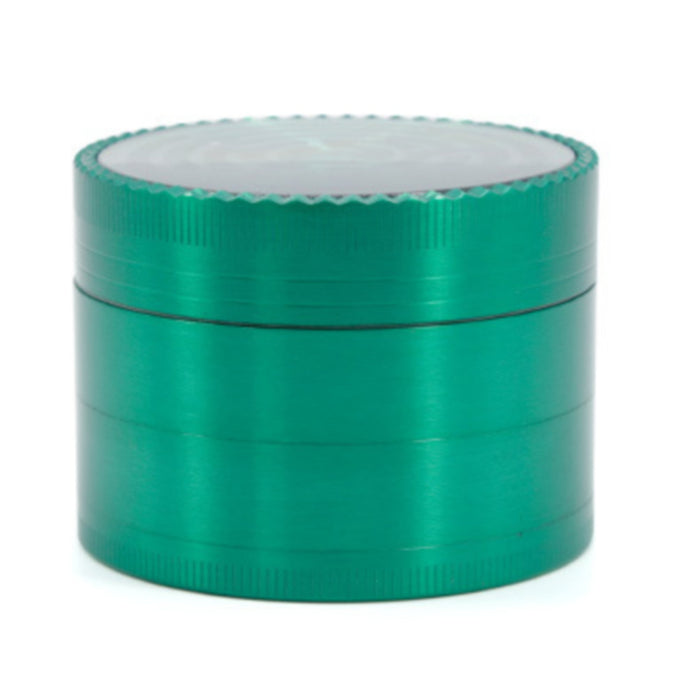 63MM Zinc Alloy Four-Layer Labyrinth Smoke Grinder-Green