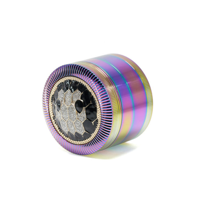 63MM Zinc Alloy Four Layers With Drill Color Tortoise Shell Metal Smoke Grinder