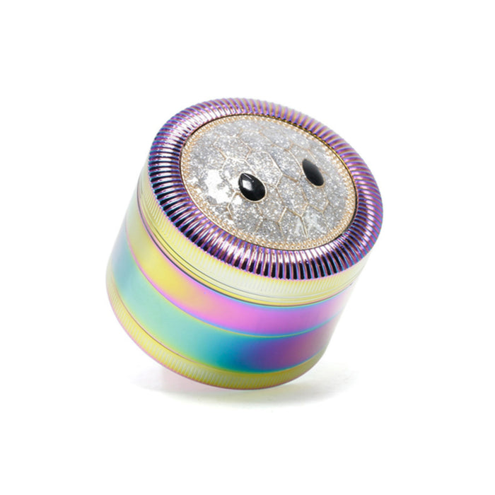 63MM Zinc Alloy Four Layers With Drill Color Tortoise Shell Metal Smoke Grinder