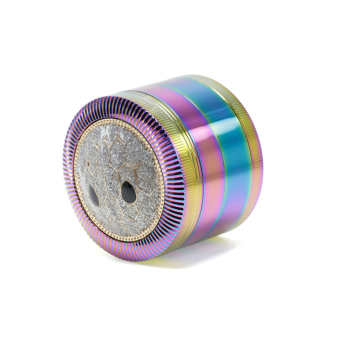 63MM Zinc Alloy Four Layers With Drill Color Tortoise Shell Metal Smoke Grinder