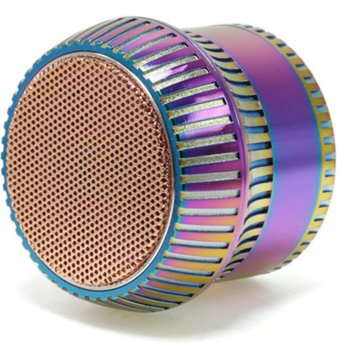 4 Part 63MM Zinc Alloy Vertical Stripe Lace Skirt Weed Grinder