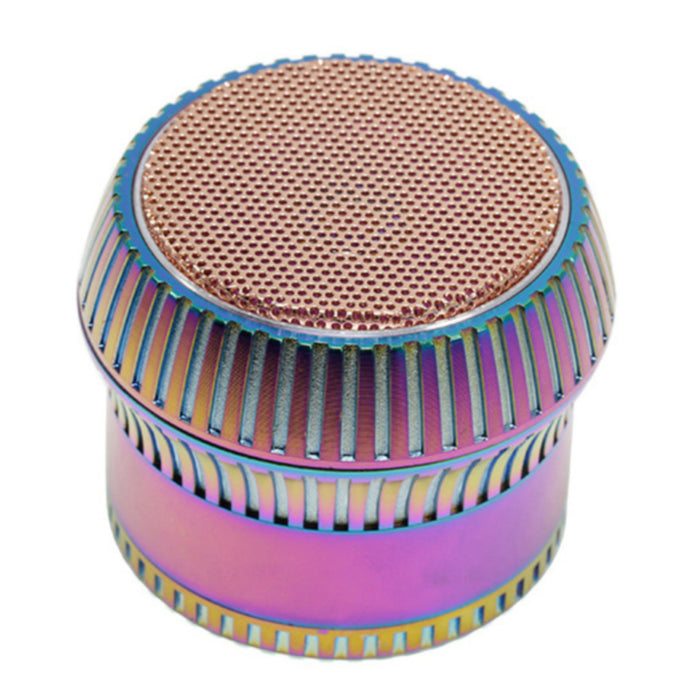 4 Part 63MM Zinc Alloy Vertical Stripe Lace Skirt Weed Grinder