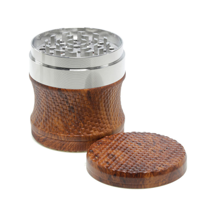 63mm Zinc Alloy Plastic Combined Model With Heightened Storage Layer Design Grinder-Silver