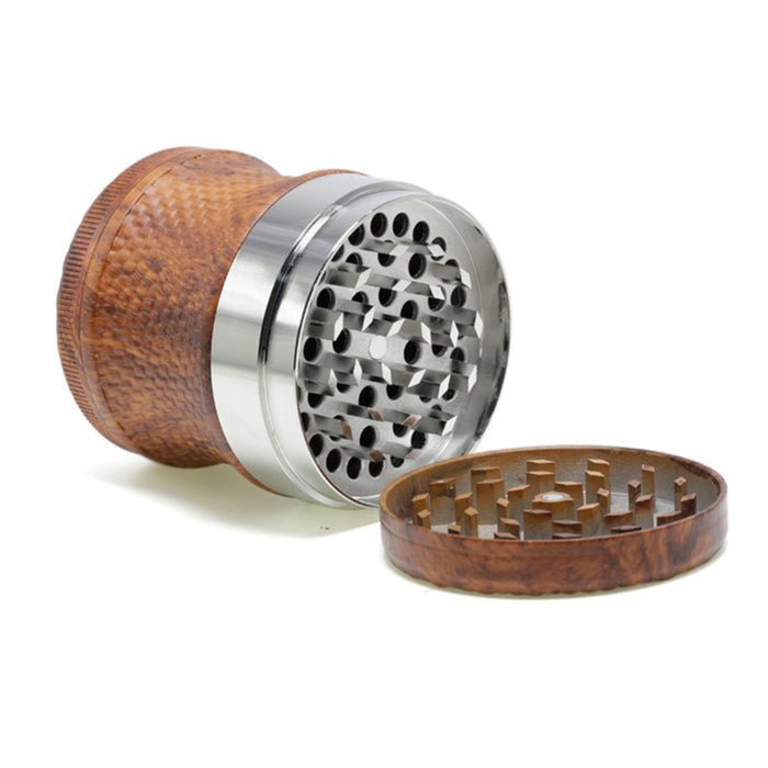 63mm Zinc Alloy Plastic Combined Model With Heightened Storage Layer Design Grinder-Silver