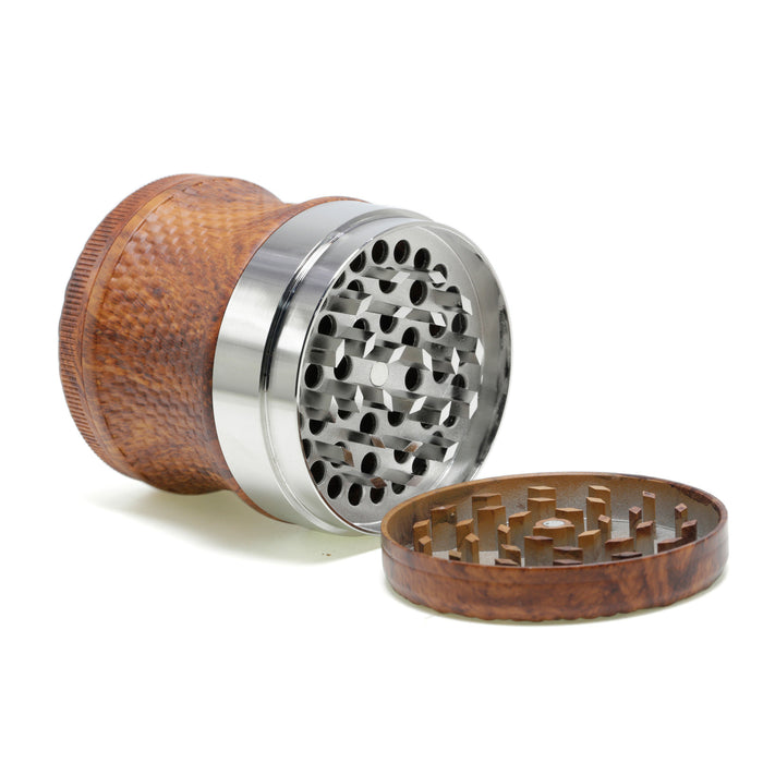 63mm Zinc Alloy Plastic Combined Model With Heightened Storage Layer Design Grinder-Silver