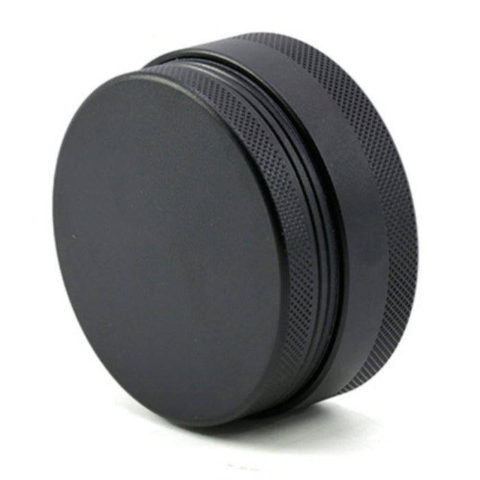 65MM 4 Part Compressed Version Built-in Rotatable Mesh Aluminum   Alloy  Grinder-Black