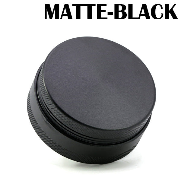 65MM 4 Part Compressed Version Built-in Rotatable Mesh Aluminum   Alloy  Grinder-Black