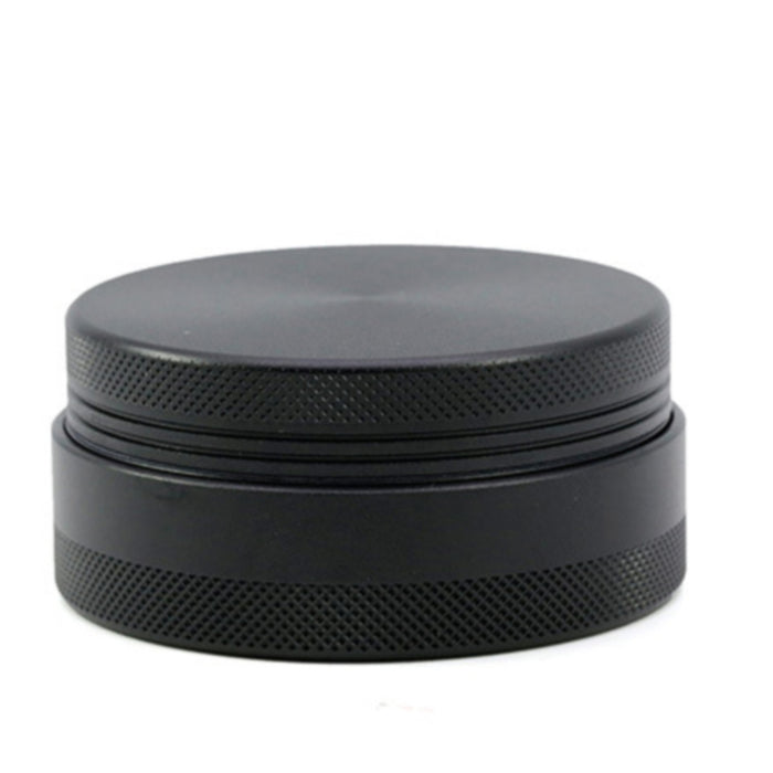 65MM 4 Part Compressed Version Built-in Rotatable Mesh Aluminum   Alloy  Grinder-Black