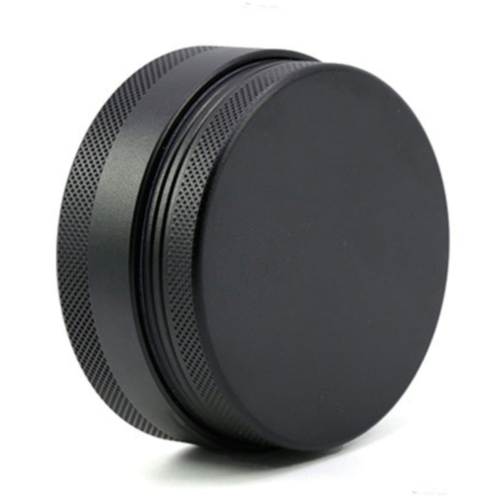 65MM 4 Part Compressed Version Built-in Rotatable Mesh Aluminum   Alloy  Grinder-Black