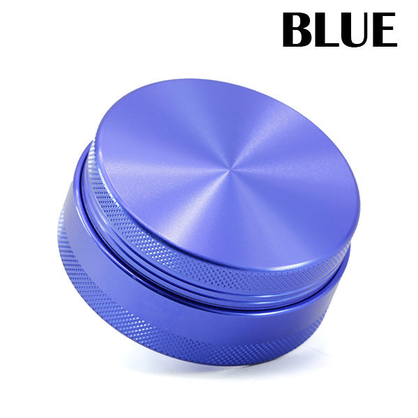 65MM 4 Part Compressed Version Built-in Rotatable Mesh Aluminum   Alloy  Grinder-Blue