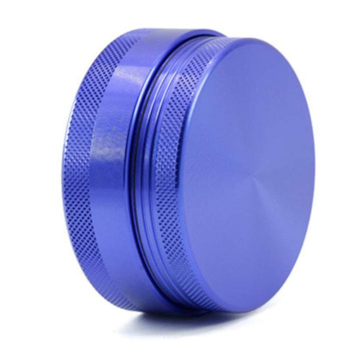 65MM 4 Part Compressed Version Built-in Rotatable Mesh Aluminum   Alloy  Grinder-Blue