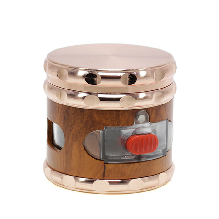 65MM Side Wood Grain Red Dot Drawer Chamfering Herb Grinder