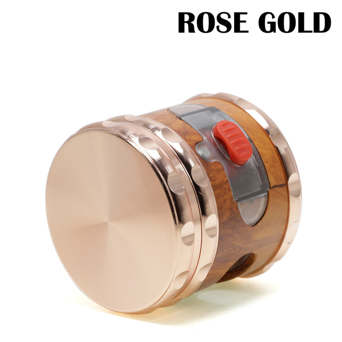 65MM Side Wood Grain Red Dot Drawer Chamfering Herb Grinder