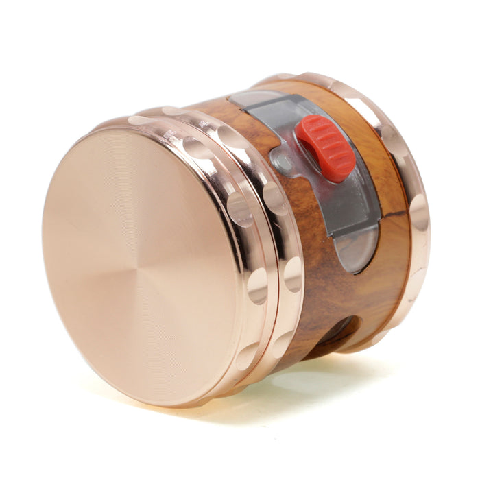 65MM Side Wood Grain Red Dot Drawer Chamfering Herb Grinder