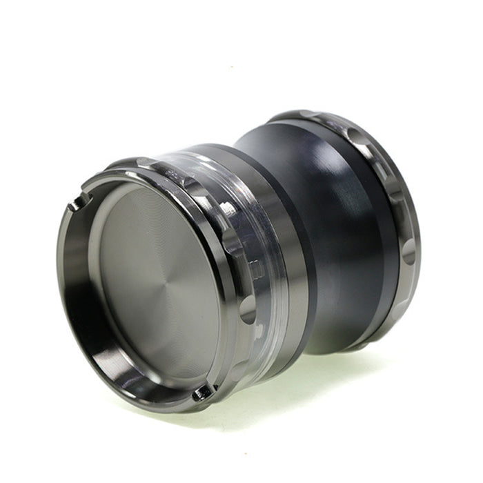 65mm 4 Piece Zinc Alloy Waist Weed Grinder | Black Color