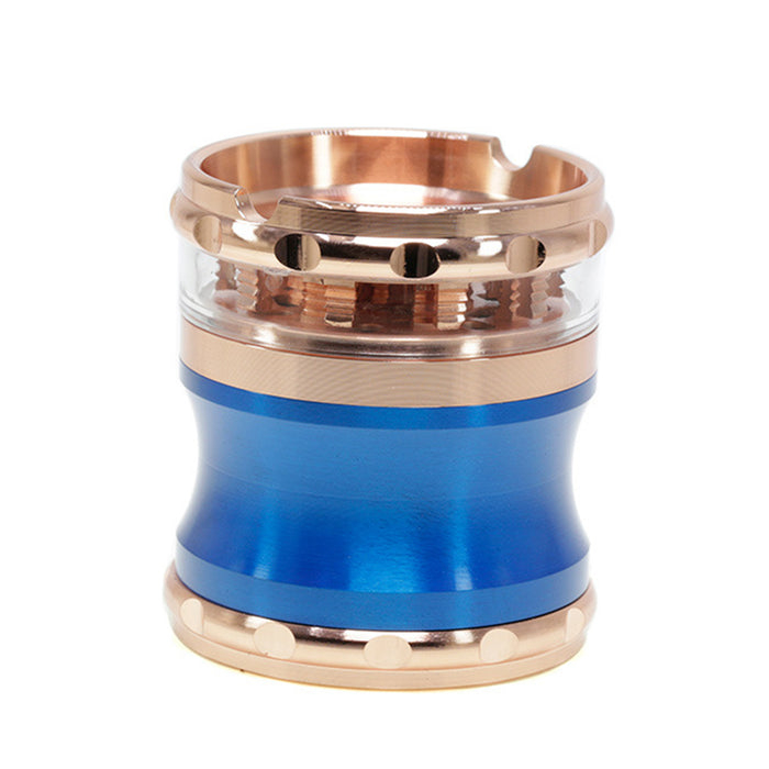 65mm 4 Piece Zinc Alloy Waist Weed Grinder | Blue Color