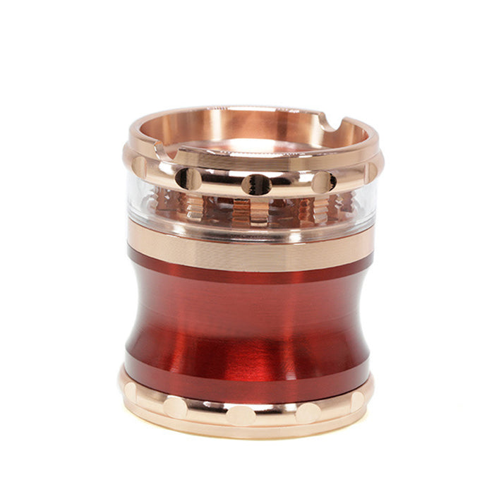 65mm 4 Piece Zinc Alloy Waist Weed Grinder | Red Color