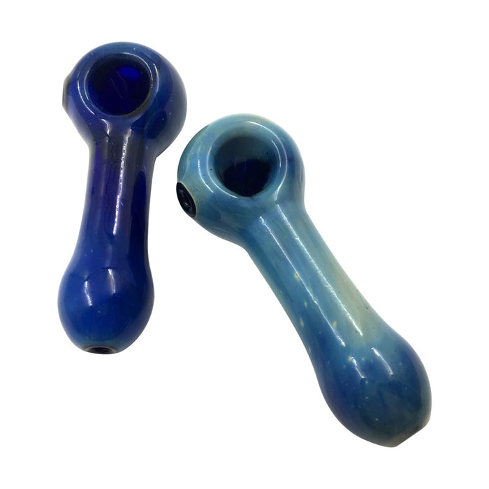 Starry Sky Blue & Galaxy White Spoon Pipe Hand Pipe 017#
