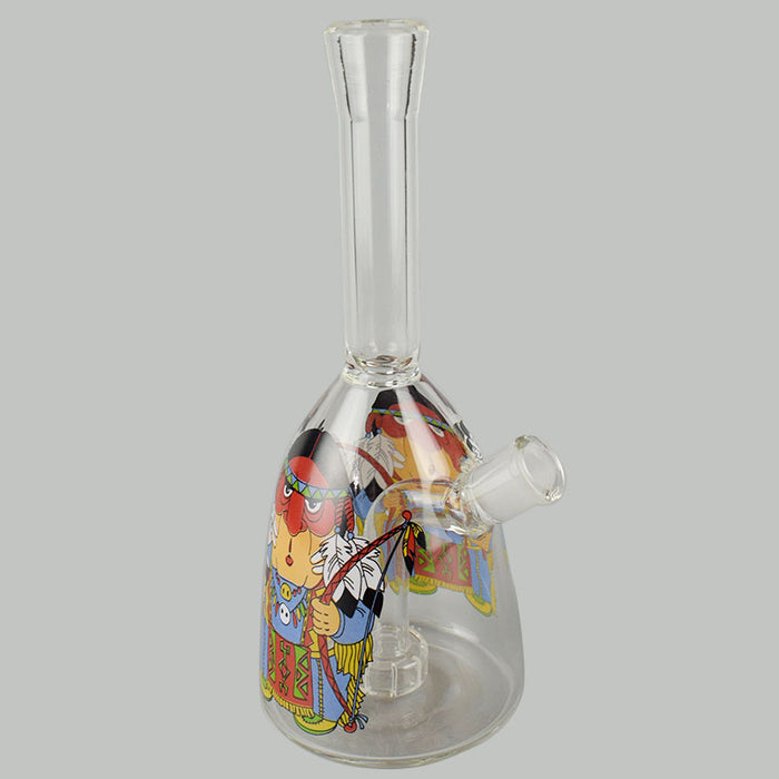9.5 Inches Tall Tabacco Hookah Glass Water Pipe with Printing 375#