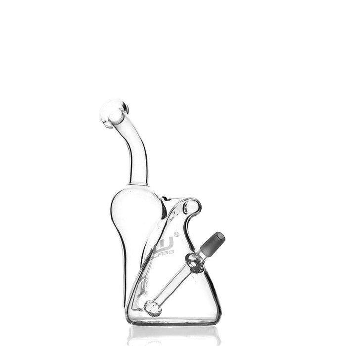 JM Flow Sci Glass Mini Recycler Oil Rig with Showerhead Downstem