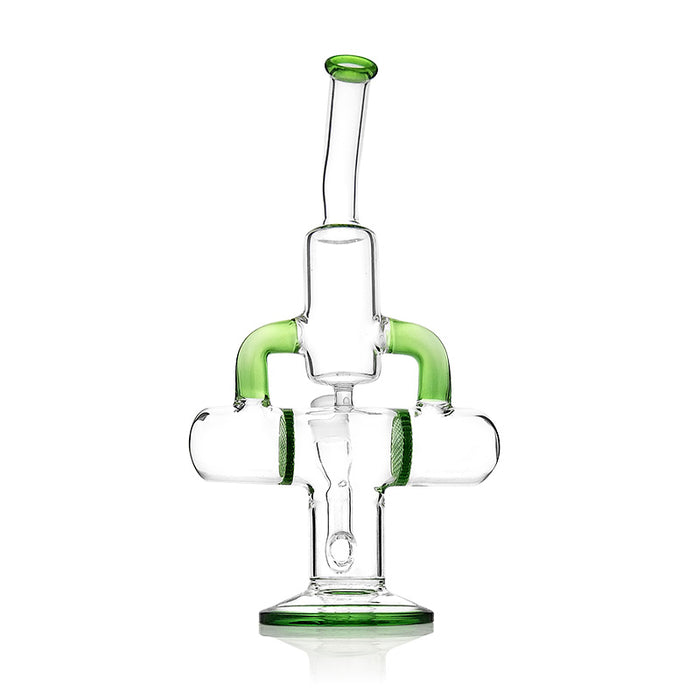 Big and Thick Recycler Glass Bong Recycle Perc 148#