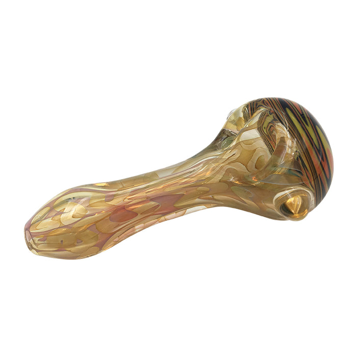 Smooth Lines Spoon Pipe with Z Shape Bowl Glass Pipe 185#