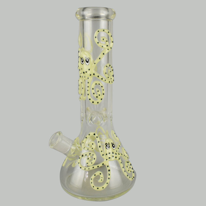 Growing Big Glass Beaker Bong Water Pipe 7mm Glass Bongs Ice Ash Catcher 372#