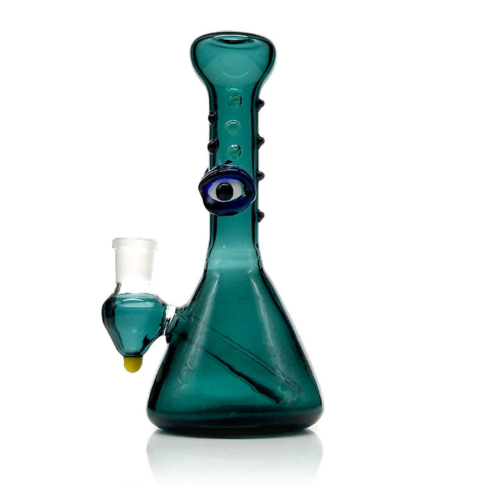 Small Beaker Green  Eagle Eyes Dib Rig Glass Smoking Water Pipe 253#