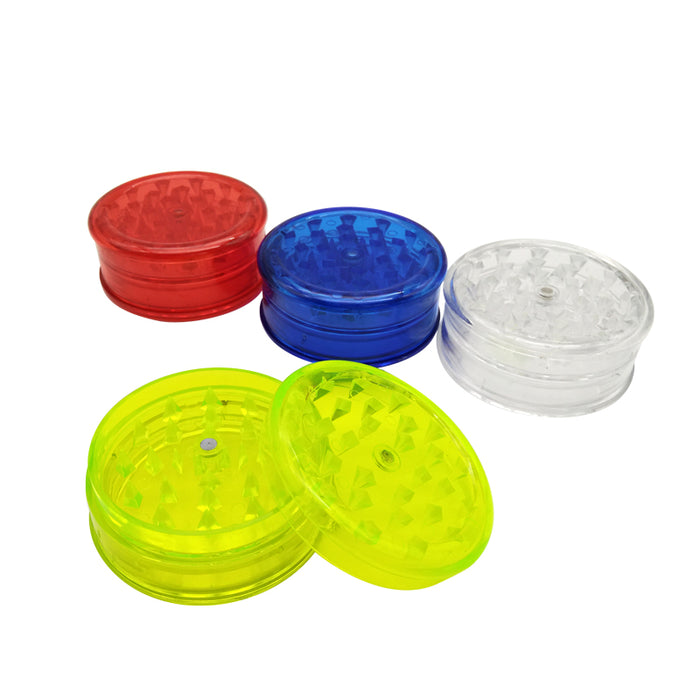 3 Layer Portable And Practical  Plastic Leaf Herbal Herb Tobacco Grinder Smoke Spice Crusher Hand Mill Muller