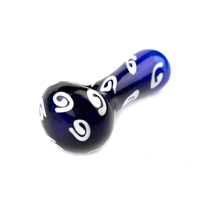 Blue glass hand pipes of different sizes G47