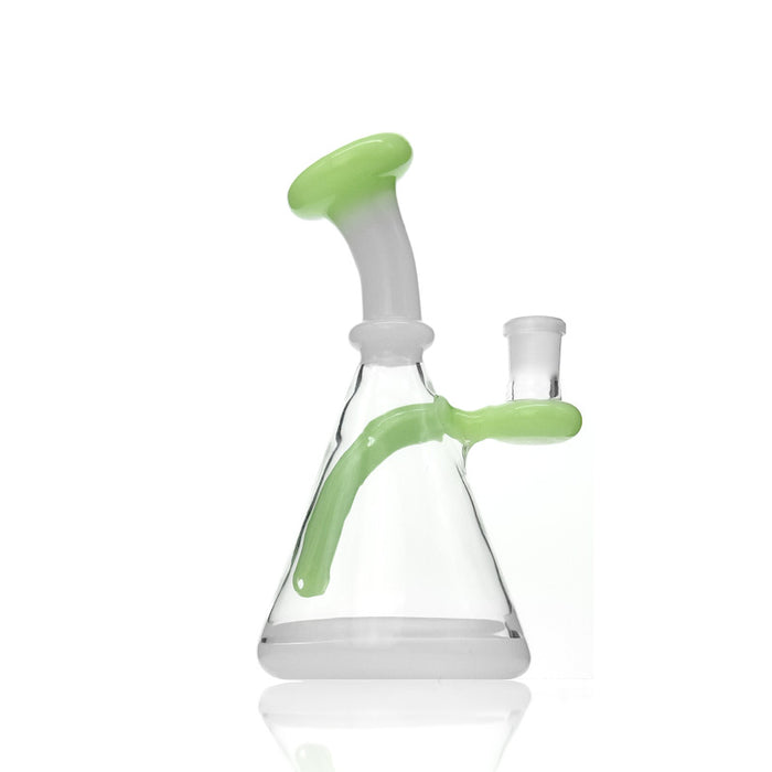 Mini Practical Elegant Glass Beaker Water Pipes for Smoking 267#