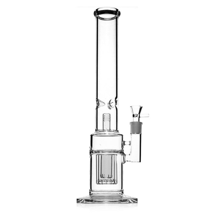 Clear Cylinder Ice Tobacco Water Pipe for Tobacco with Domb Perc