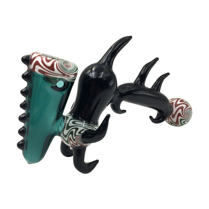 Animal shape glass bubbler tobacco hammer pipe 534#