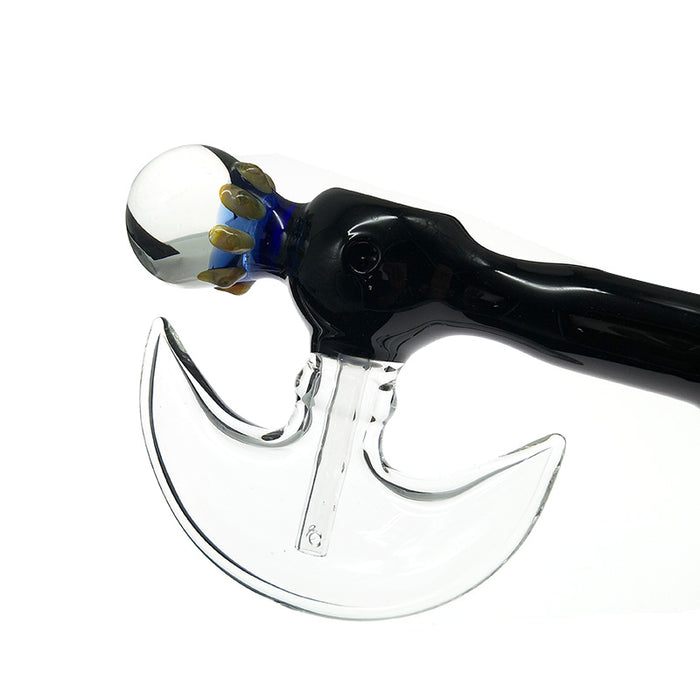 Big Axe Bubbler Glass Marbles & Colored Pattern Hand Shank  063#