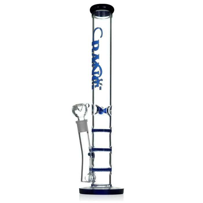 18“ Tall Glass Bong Water Pipe with Ice Catcher Three Honeycomb Perc 290#