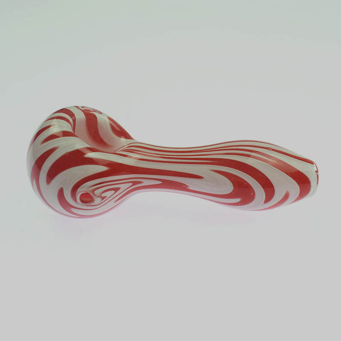 New Arrival Glass Spoon Pipes Red Color 632#