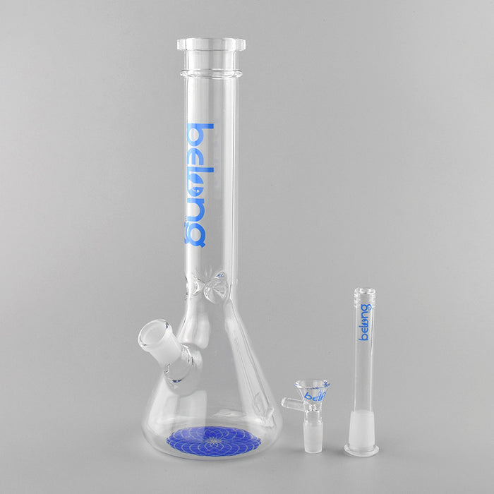 12" Tall Beaker Bong with DIfferent Color logo