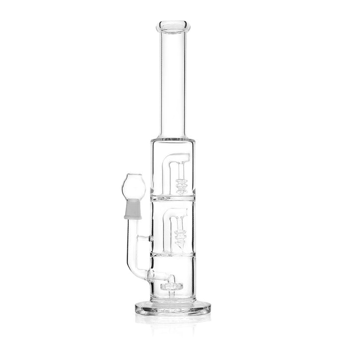 14" Thick Glass Triple Chamber Stacked Circ Perc Oil Rig