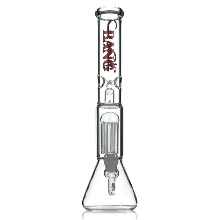 14" Tall Clear Beaker Base Water Pipe Bong with Tree Perc 303#