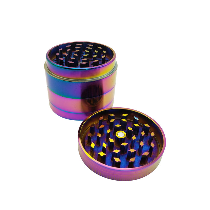 4 Layers Cool Colourful Striking  Zinc Alloy Metal Tobacco Smoking Cigarette  Crusher Spice Muller Pipe  Accessories Herb Grinder