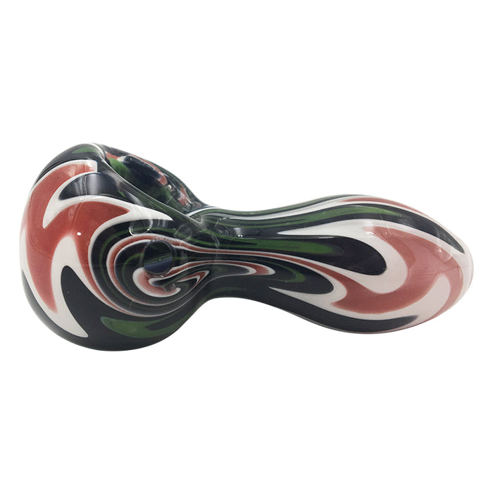 Switchbacks W Grain Bowl Spoon Pipe Spiral Colored 196#