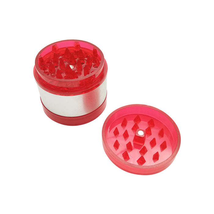 Top Sale Transparent Acrylic Herbal Lightweight Portable Pollen Grinder Spice Crusher with 4 Layers